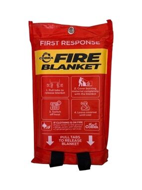 Cobra First Response Fire Blanket - 40” x 40”